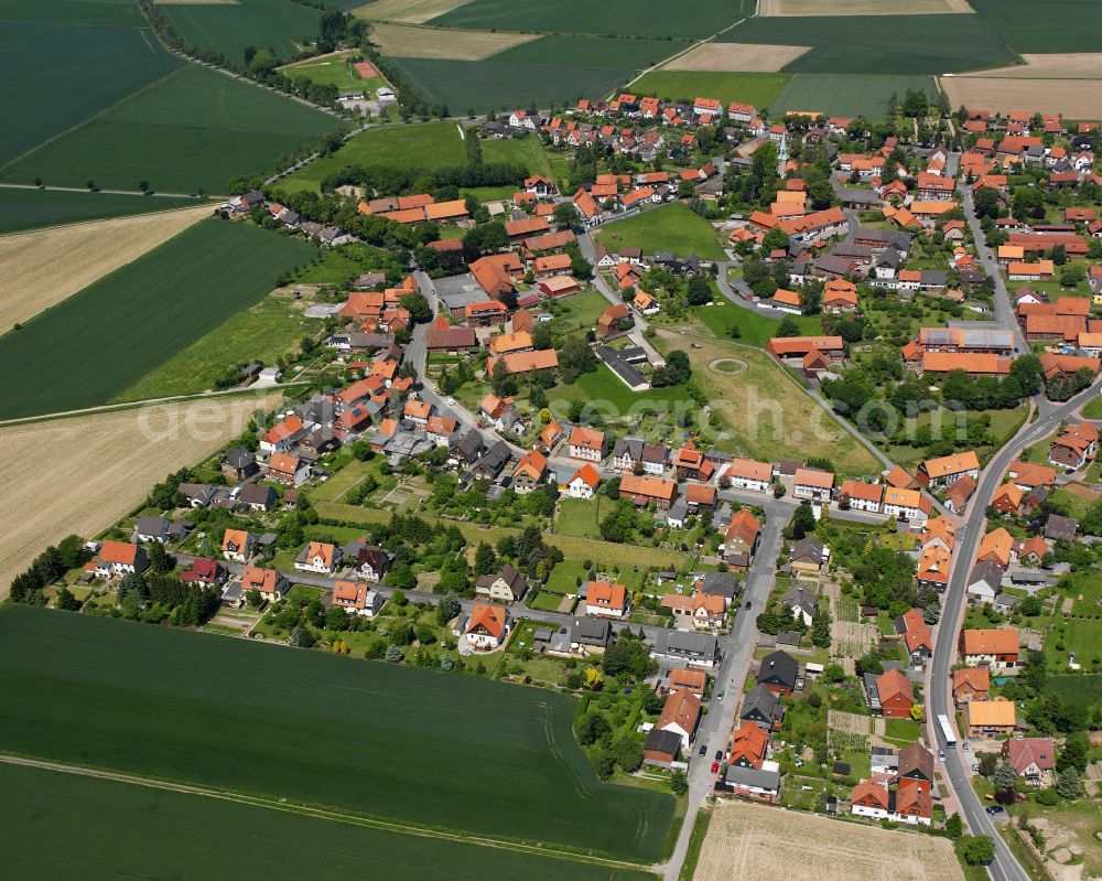 Aerial image Dörnten - Single-family residential area of settlement in Dörnten in the state Lower Saxony, Germany