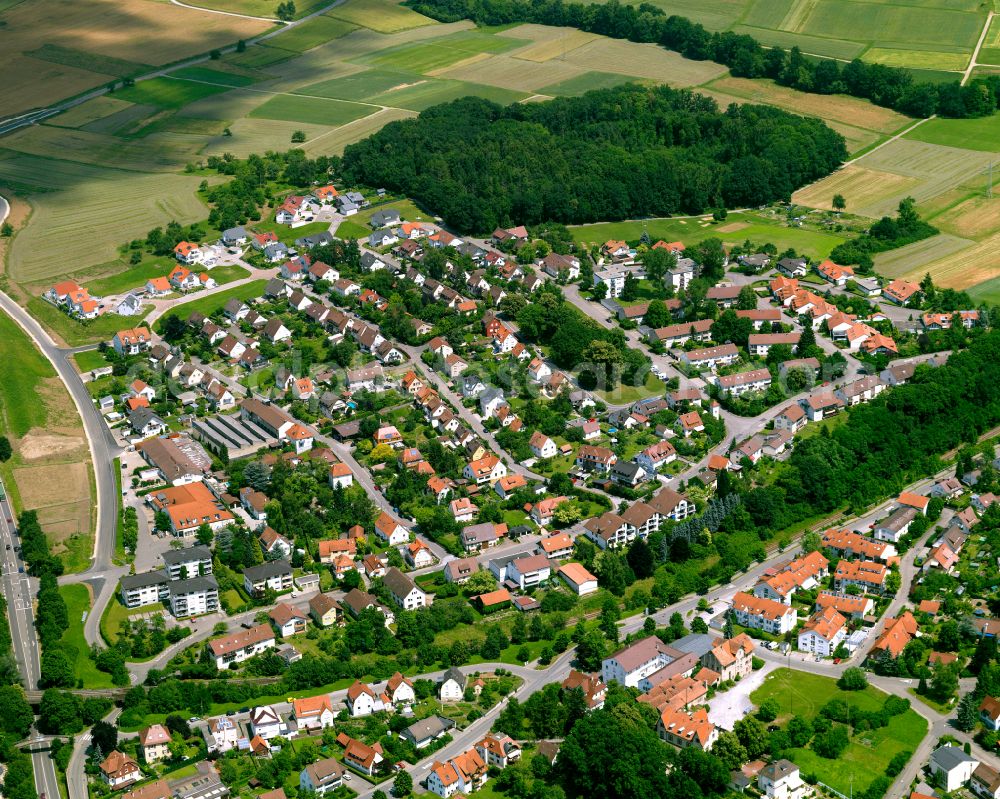 Aerial image Dußlingen - Single-family residential area of settlement in Dußlingen in the state Baden-Wuerttemberg, Germany