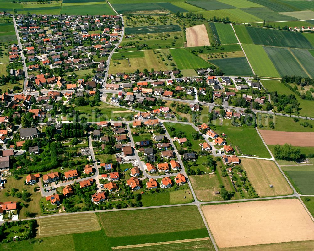 Aerial photograph Effringen - Single-family residential area of settlement in Effringen in the state Baden-Wuerttemberg, Germany