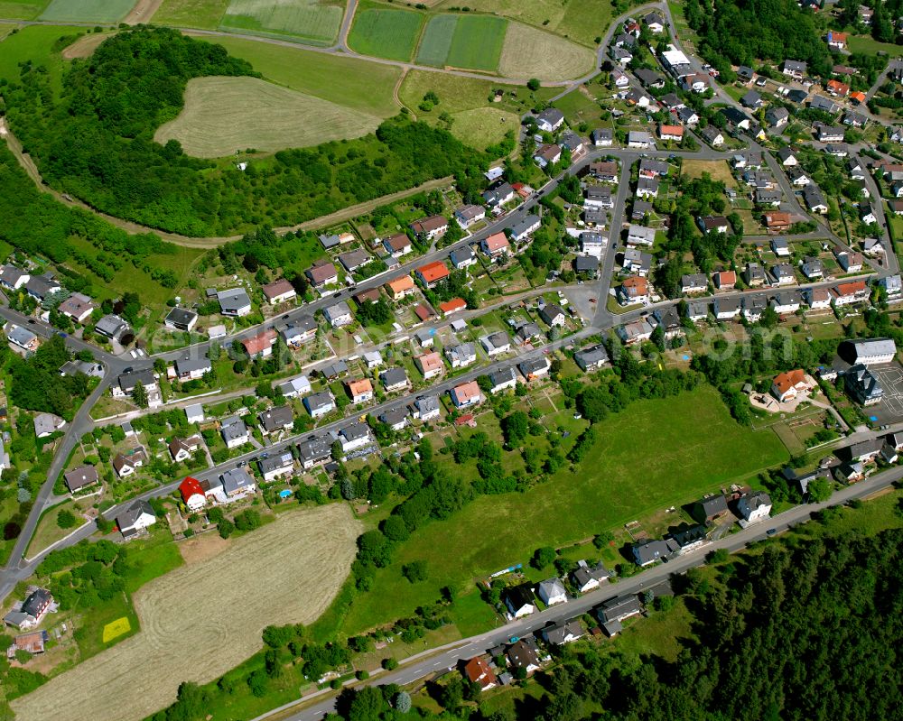 Aerial photograph Eibach - Single-family residential area of settlement in Eibach in the state Hesse, Germany