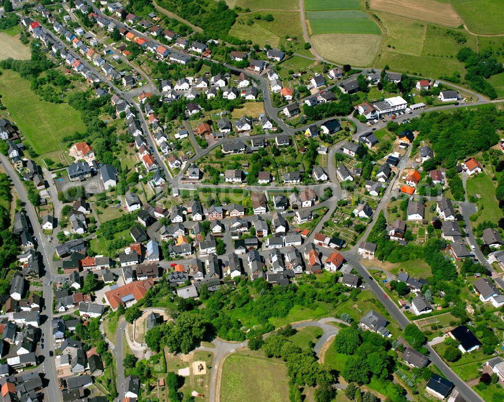 Eibach from above - Single-family residential area of settlement in Eibach in the state Hesse, Germany