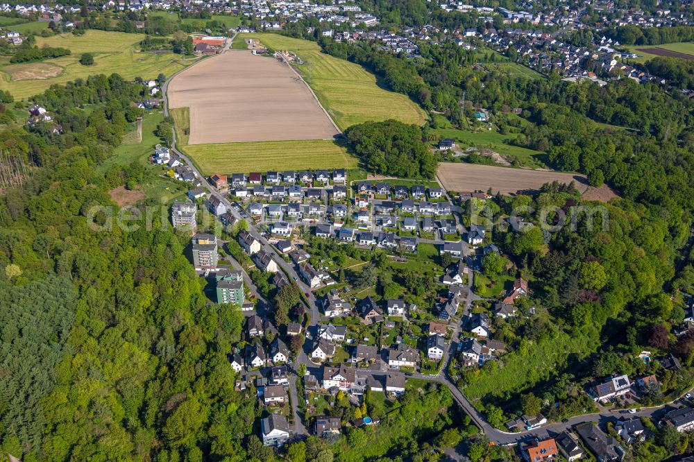 Wengern from above - Single-family residential area of settlement Auf dem Elberg in Wengern in the state North Rhine-Westphalia, Germany