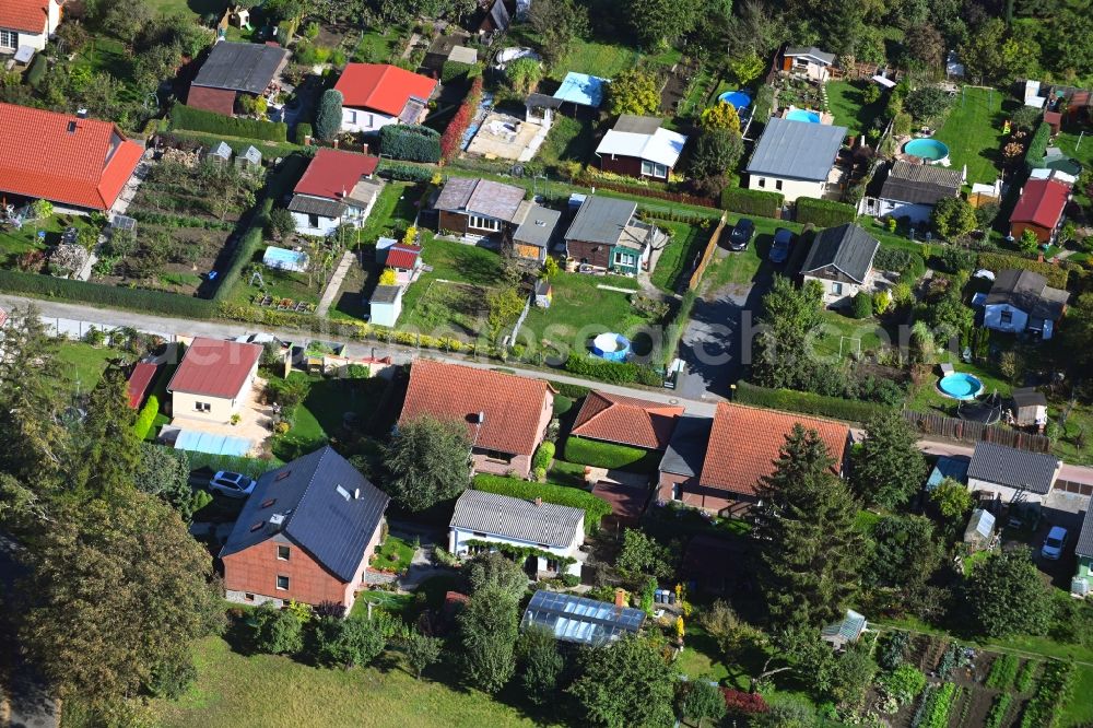 Aerial image Hohe Börde - Single-family residential area of settlement along the Morgenstrasse in the district Irxleben in Hohe Boerde in the state Saxony-Anhalt, Germany