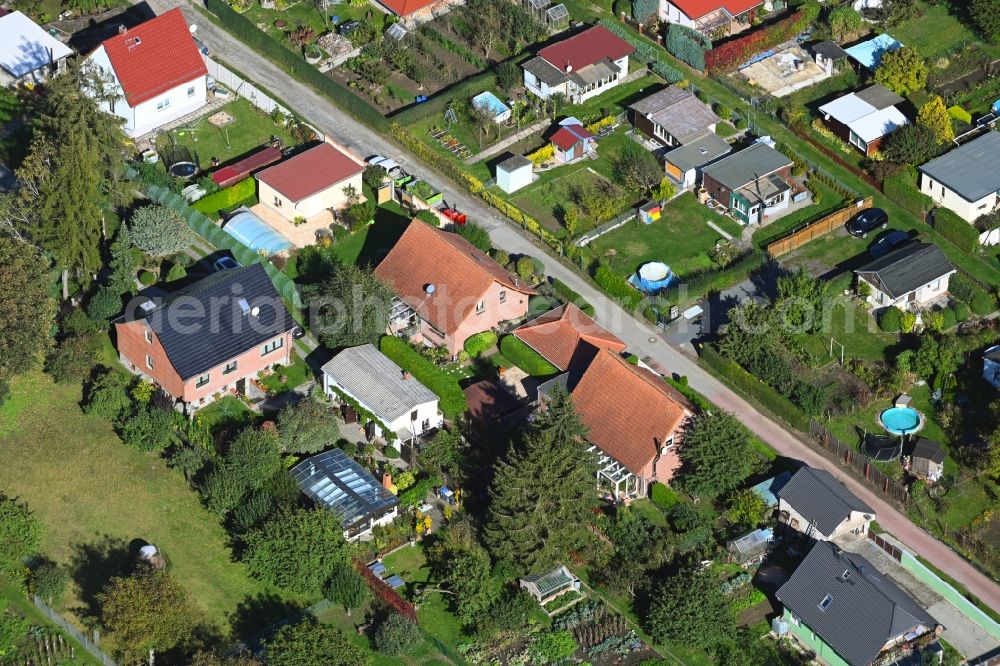 Aerial photograph Hohe Börde - Single-family residential area of settlement along the Morgenstrasse in the district Irxleben in Hohe Boerde in the state Saxony-Anhalt, Germany