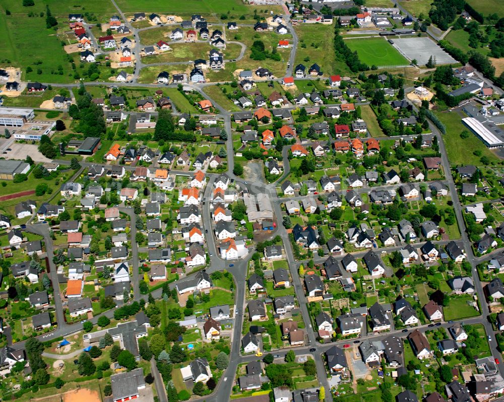 Aerial photograph Frohnhausen - Single-family residential area of settlement in Frohnhausen in the state Hesse, Germany