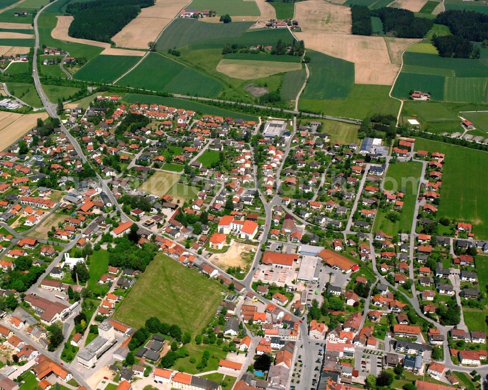 Aerial image Gangkofen - Single-family residential area of settlement in Gangkofen in the state Bavaria, Germany