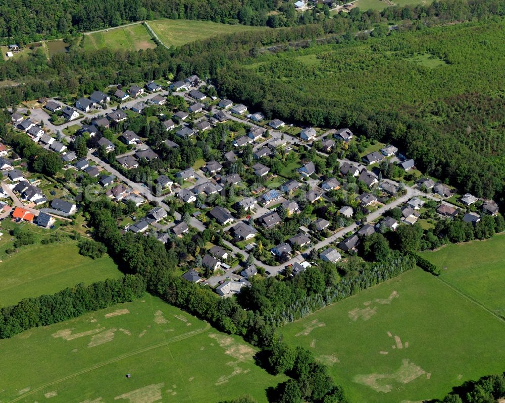 Gemünden from the bird's eye view: Single-family residential area of settlement in Gemuenden in the state Rhineland-Palatinate