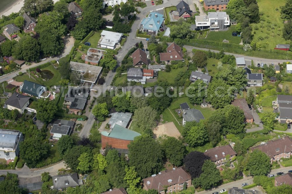 Aerial image Glücksburg - Residential a residential estate in Glucksburg in Schleswig-Holstein