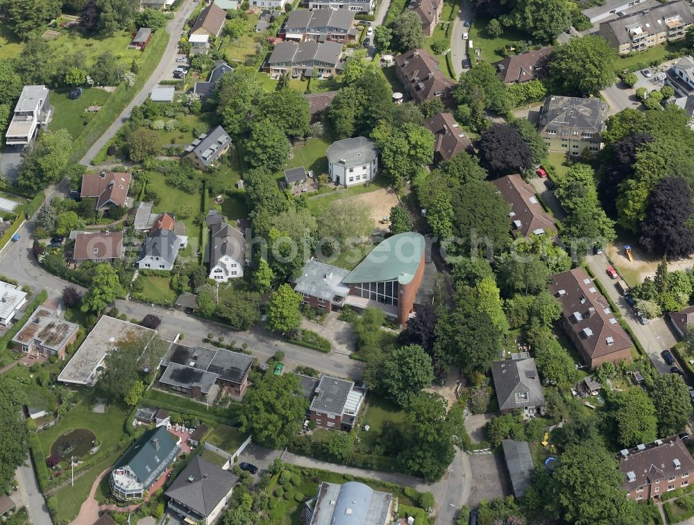 Glücksburg from above - Residential a residential estate in Glucksburg in Schleswig-Holstein