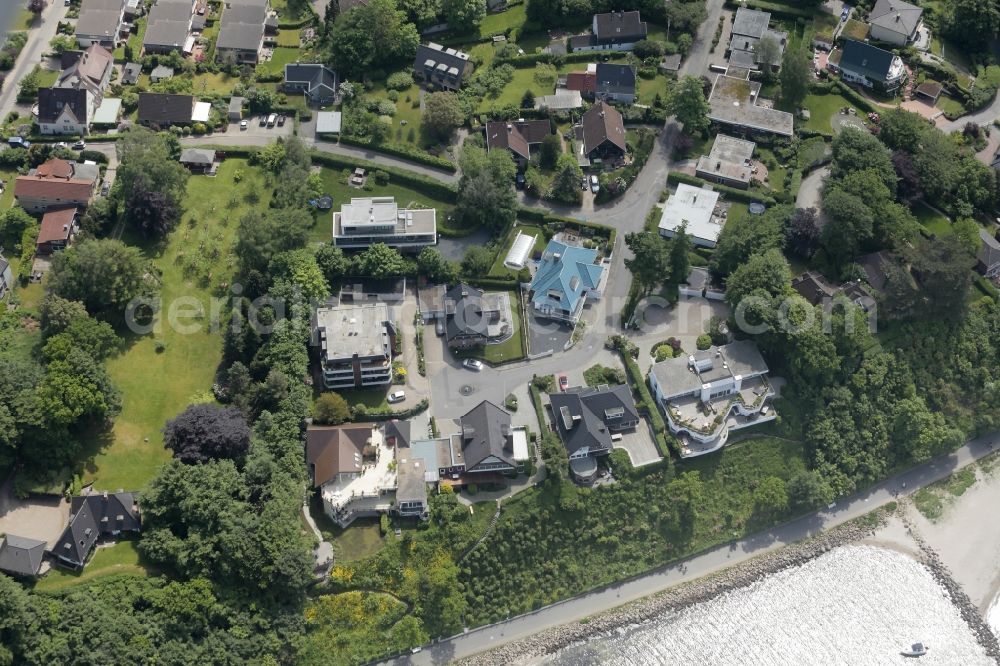 Aerial image Glücksburg - Residential a residential estate in Glucksburg in Schleswig-Holstein