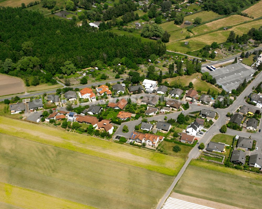 Aerial image Graben - Single-family residential area of settlement in Graben in the state Baden-Wuerttemberg, Germany