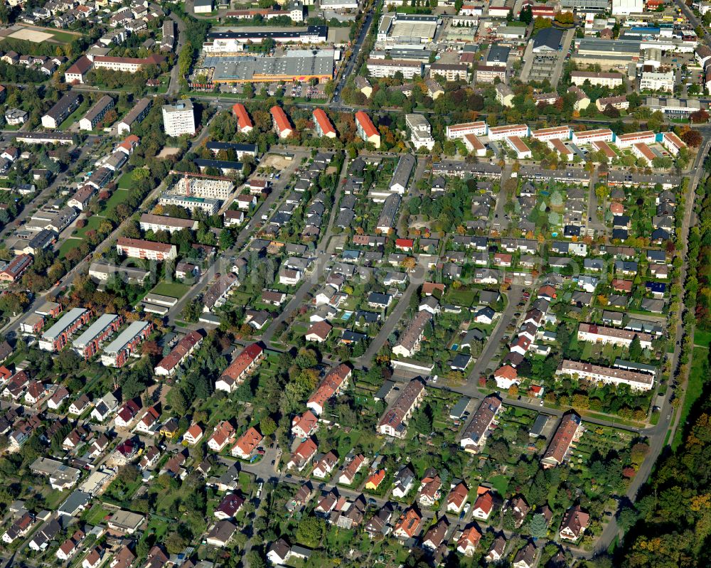 Aerial photograph Grünwinkel - Single-family residential area of settlement in Grünwinkel in the state Baden-Wuerttemberg, Germany