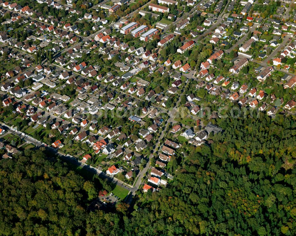 Aerial image Grünwinkel - Single-family residential area of settlement in Grünwinkel in the state Baden-Wuerttemberg, Germany