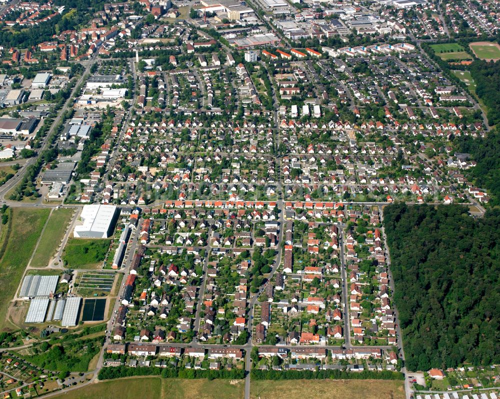 Aerial photograph Grünwinkel - Single-family residential area of settlement in Grünwinkel in the state Baden-Wuerttemberg, Germany