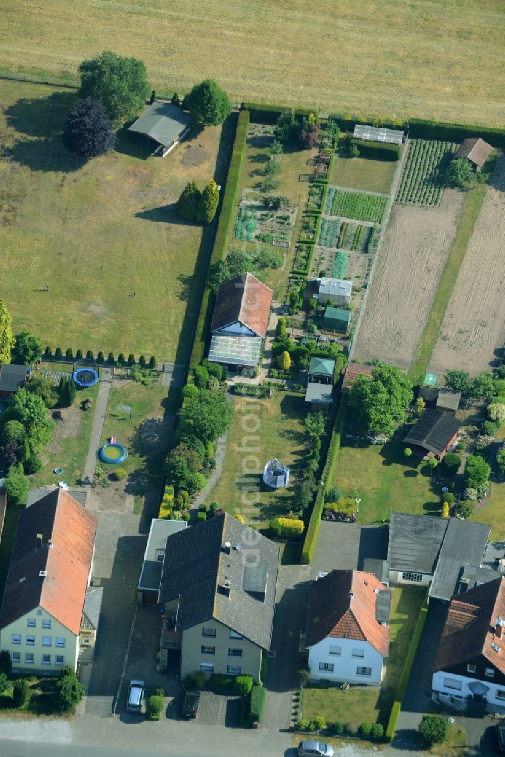 Aerial photograph Gütersloh - Single-family residential area of settlement in Guetersloh in the state North Rhine-Westphalia