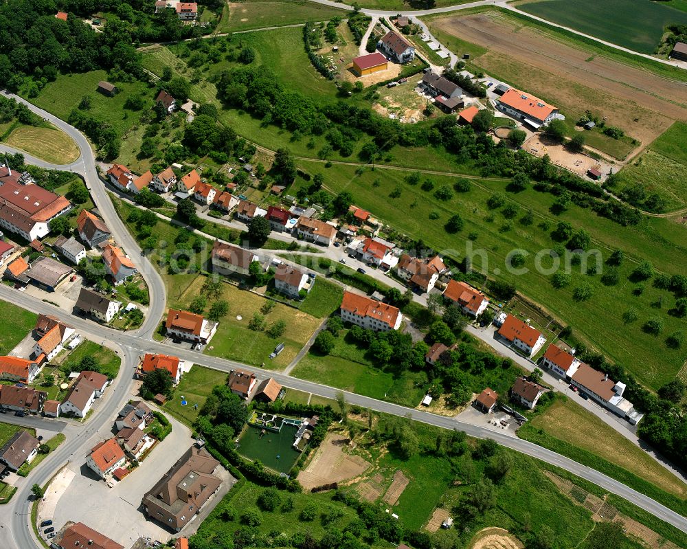 Aerial image Haiterbach - Single-family residential area of settlement in Haiterbach in the state Baden-Wuerttemberg, Germany