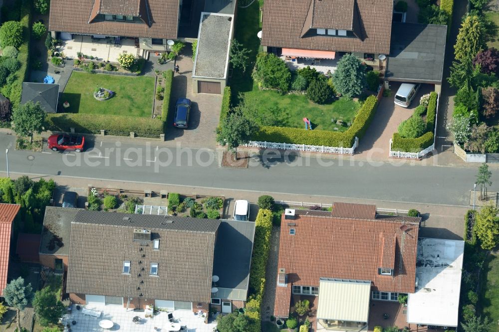 Aerial image Hehlingen - Single-family residential area of settlement on Bruchwiesen in Hehlingen in the state Lower Saxony