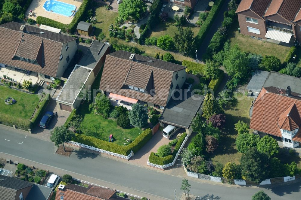 Aerial image Hehlingen - Single-family residential area of settlement on Bruchwiesen in Hehlingen in the state Lower Saxony