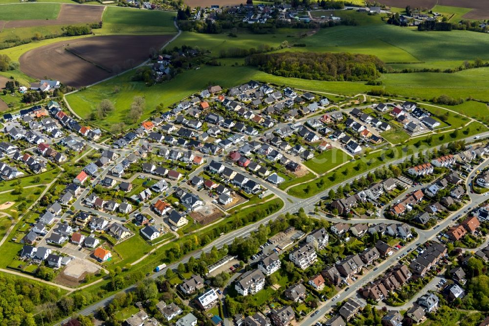 Breckerfeld from the bird's eye view: Single-family residential area of settlement Am Heider Kopf - Anton-Meier-Strasse in Breckerfeld in the state North Rhine-Westphalia, Germany