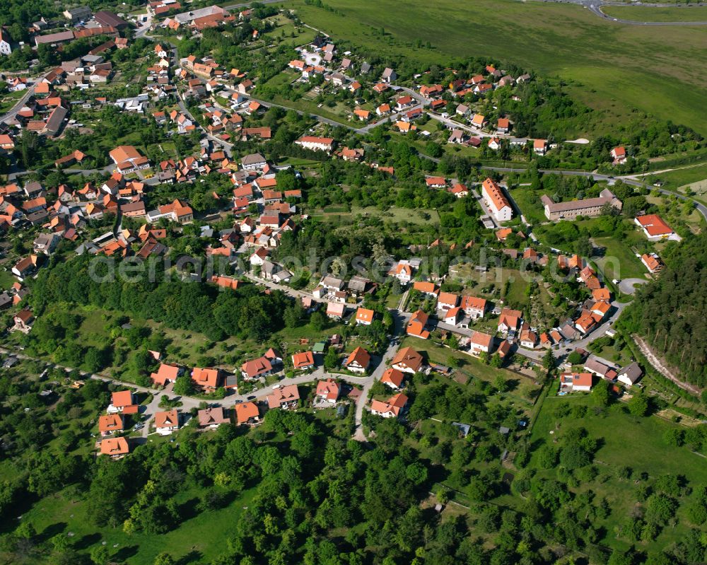 Aerial image Heimburg - Residential area of single-family settlement in Heimburg in the state Saxony-Anhalt, Germany