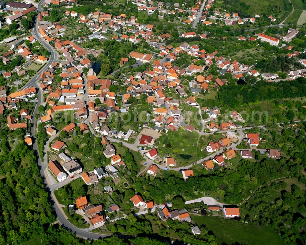 Aerial photograph Heimburg - Residential area of single-family settlement in Heimburg in the state Saxony-Anhalt, Germany