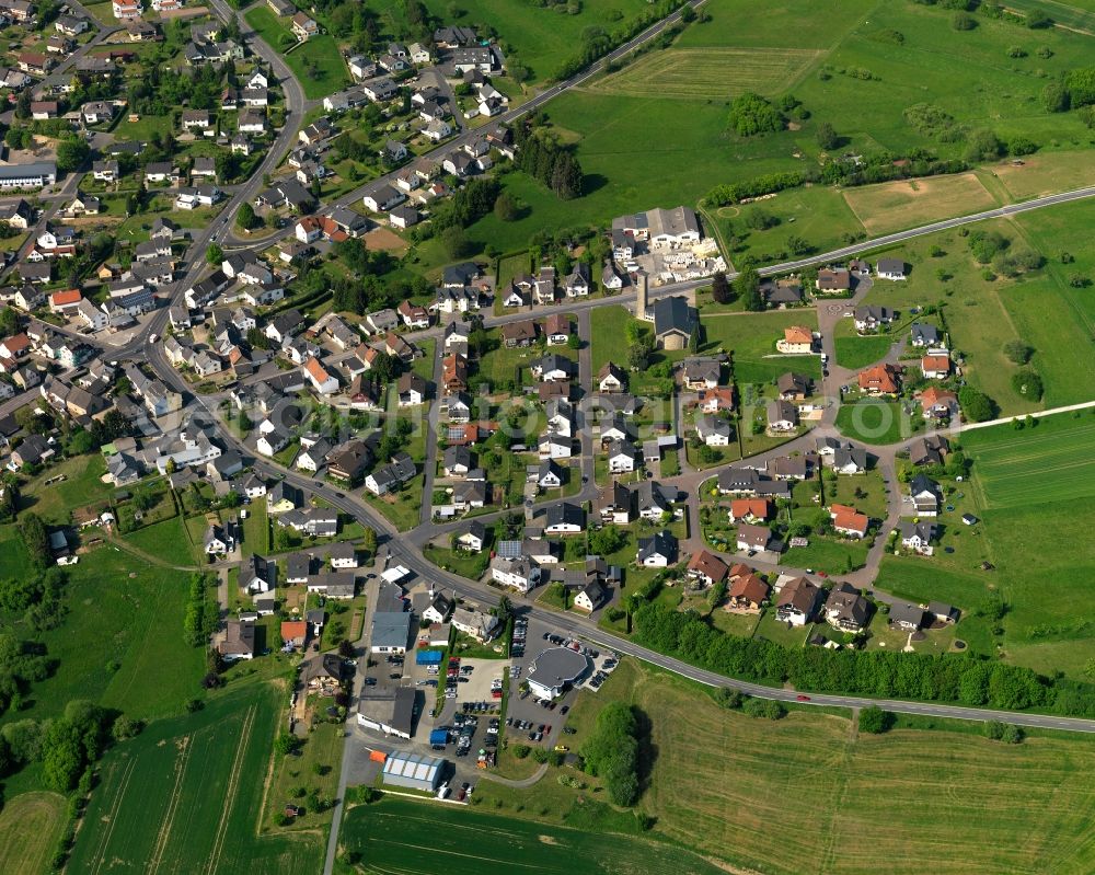 Aerial photograph Herschbach - Single-family residential area of settlement in Herschbach in the state Rhineland-Palatinate