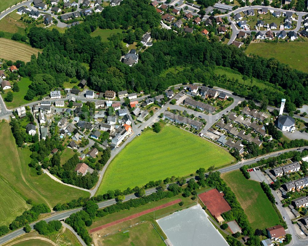 Aerial image Hohensaas - Single-family residential area of settlement in Hohensaas in the state Bavaria, Germany