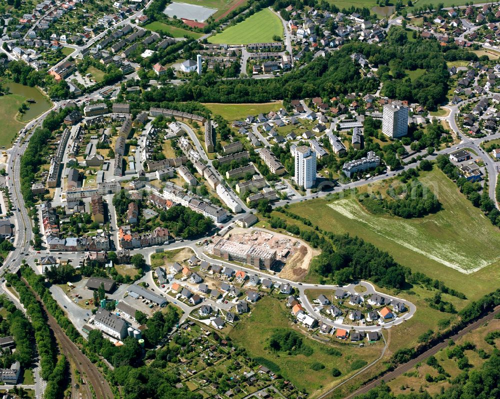 Aerial image Hohensaas - Single-family residential area of settlement in Hohensaas in the state Bavaria, Germany