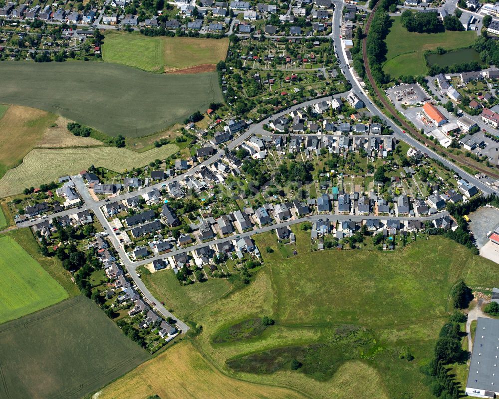 Aerial photograph Hohensaas - Single-family residential area of settlement in Hohensaas in the state Bavaria, Germany