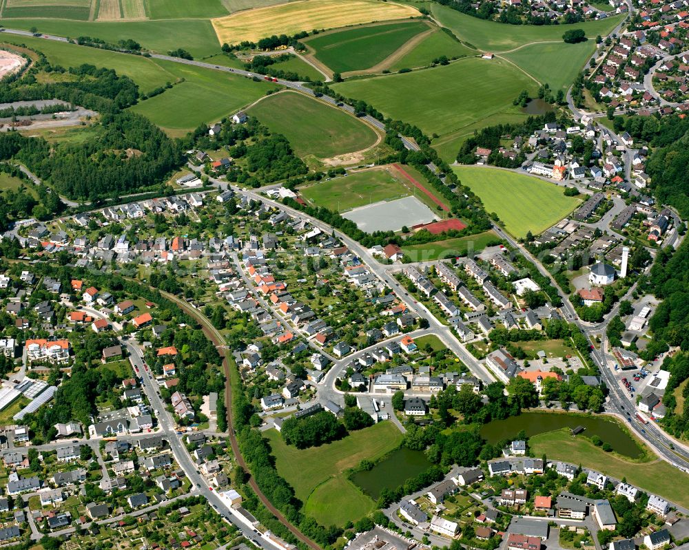 Hohensaas from the bird's eye view: Single-family residential area of settlement in Hohensaas in the state Bavaria, Germany