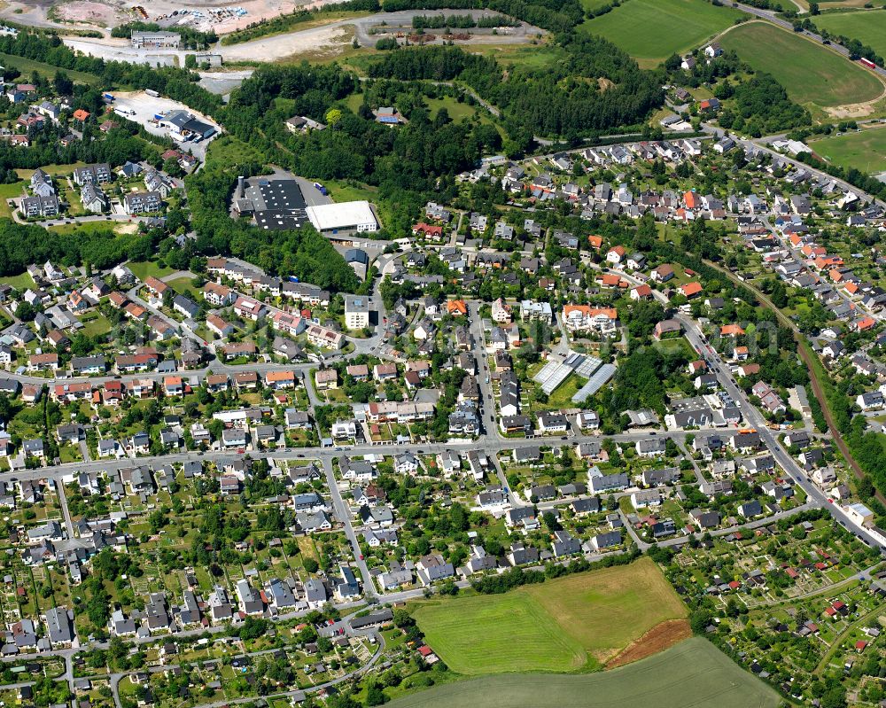 Aerial image Hohensaas - Single-family residential area of settlement in Hohensaas in the state Bavaria, Germany