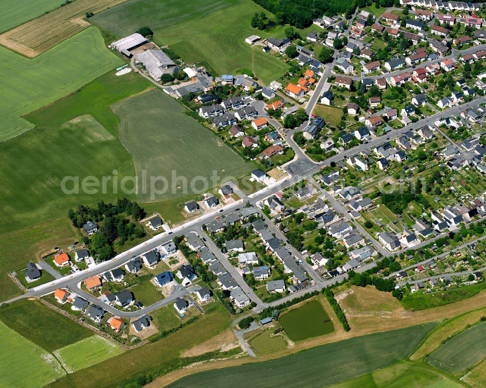 Aerial photograph Hohensaas - Single-family residential area of settlement in Hohensaas in the state Bavaria, Germany