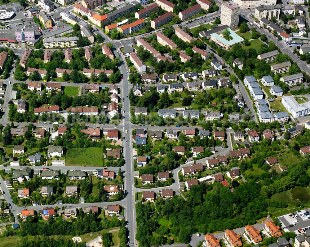 Hohensaas from the bird's eye view: Single-family residential area of settlement in Hohensaas in the state Bavaria, Germany