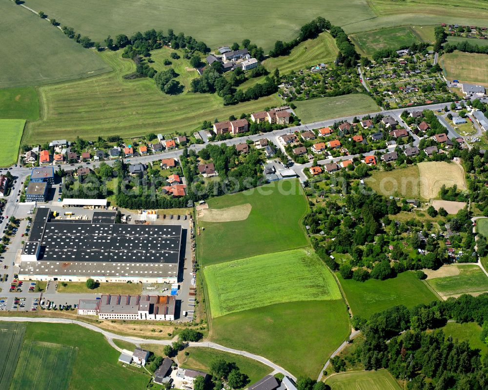 Hohensaas from the bird's eye view: Single-family residential area of settlement in Hohensaas in the state Bavaria, Germany