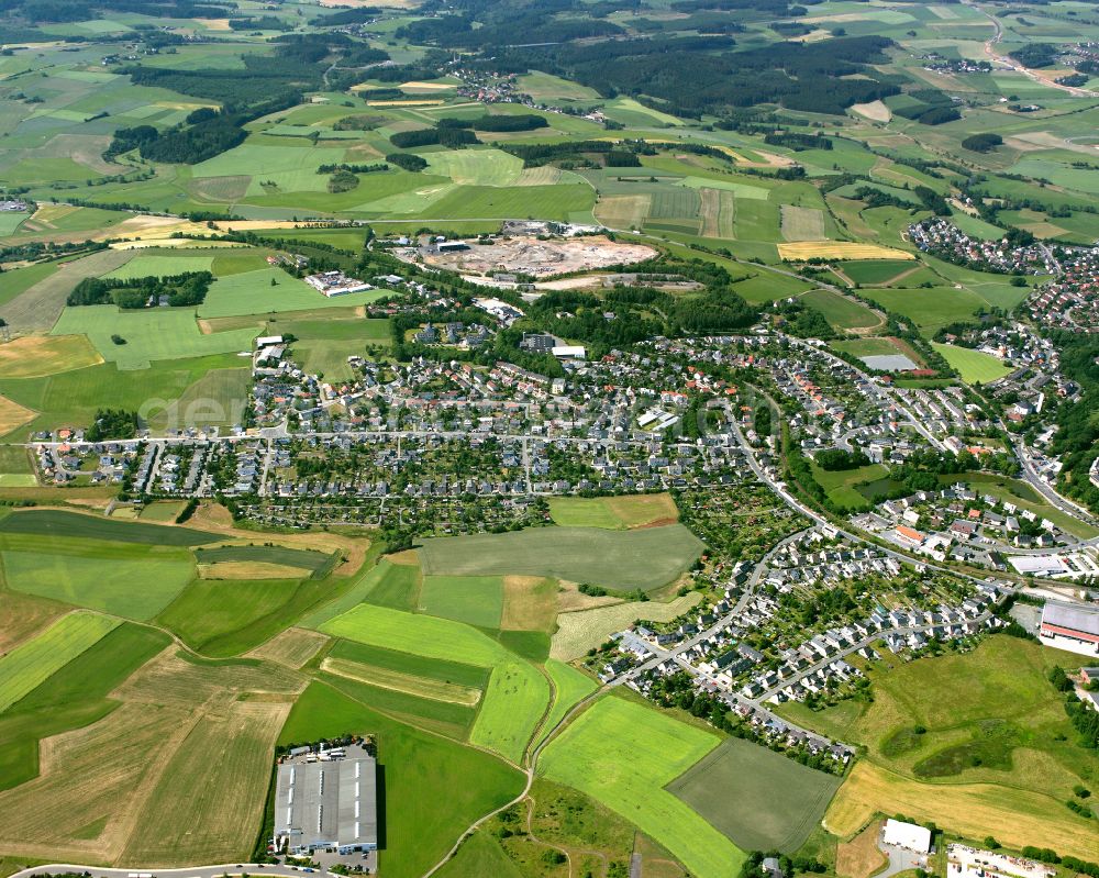 Aerial photograph Hohensaas - Single-family residential area of settlement in Hohensaas in the state Bavaria, Germany