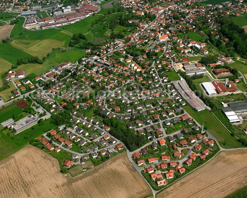 Holzham from the bird's eye view: Single-family residential area of settlement in Holzham in the state Bavaria, Germany