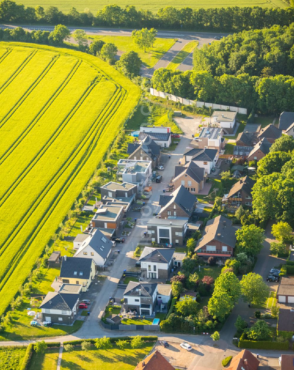 Aerial photograph Horst - Residential area of single-family settlement in Horst in the state North Rhine-Westphalia, Germany