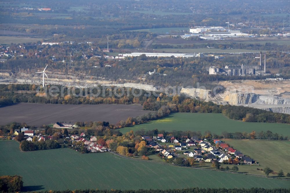 Aerial photograph Hortwinkel - Single-family residential area of settlement in Hortwinkel in the state Brandenburg