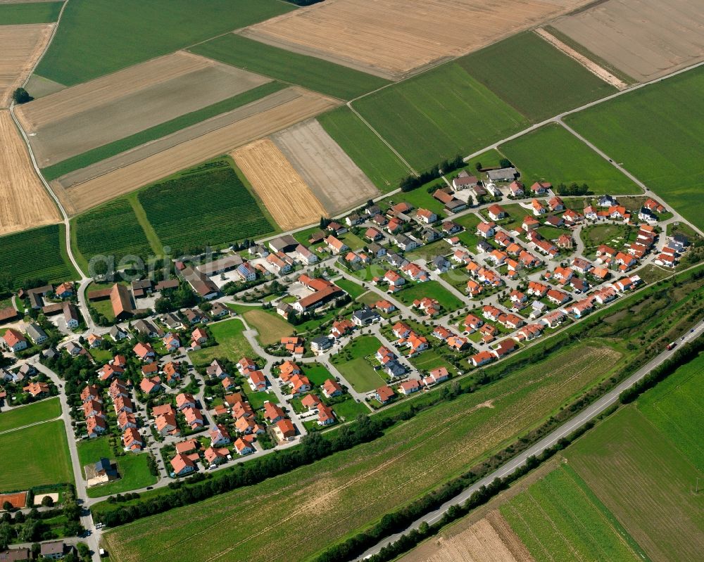 Ittling from the bird's eye view: Single-family residential area of settlement in Ittling in the state Bavaria, Germany