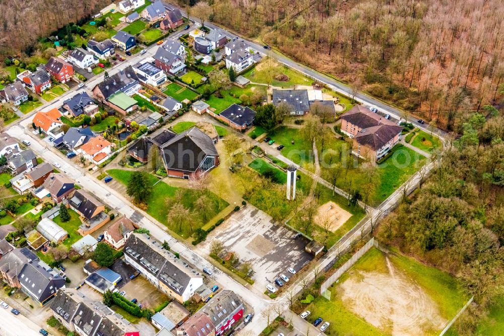 Aerial photograph Kirchhellen - Single-family residential area of settlement in Kirchhellen at Ruhrgebiet in the state North Rhine-Westphalia, Germany