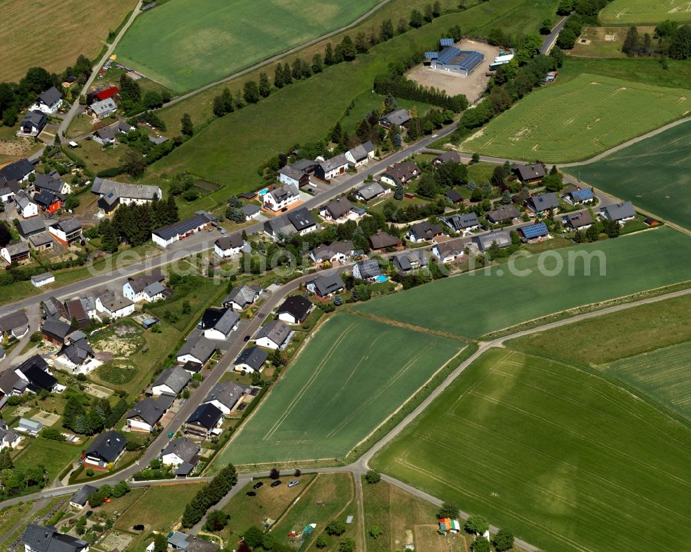 Aerial photograph Kisselbach - Single-family residential area of settlement in Kisselbach in the state Rhineland-Palatinate