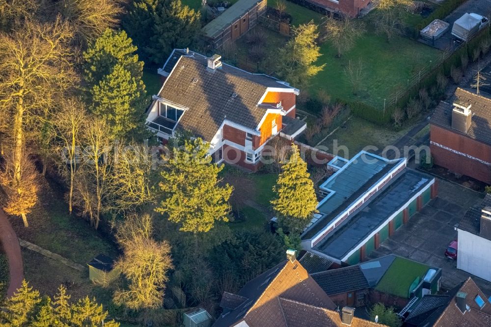 Aerial image Hamm - Single-family residential area of settlement on Kleistrasse in the district Heessen in Hamm in the state North Rhine-Westphalia, Germany