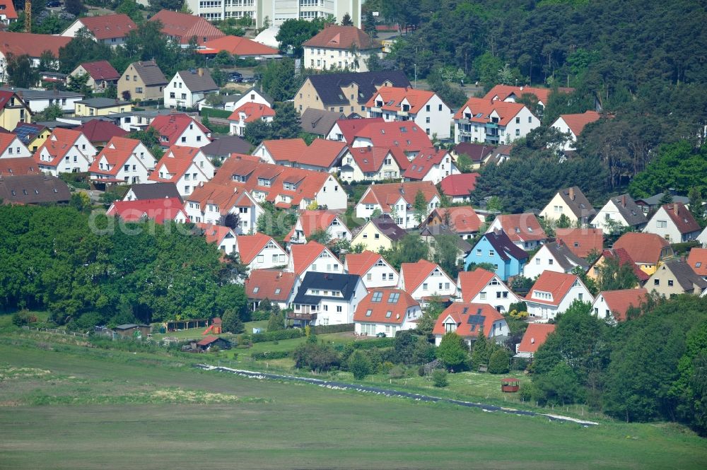 Aerial photograph Graal-Müritz - Single-family residential area of settlement Koppenheide in Graal-Mueritz in the state Mecklenburg - Western Pomerania, Germany