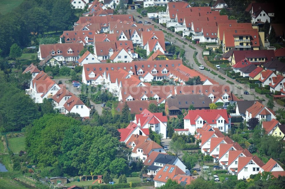 Graal-Müritz from above - Single-family residential area of settlement Koppenheide in Graal-Mueritz in the state Mecklenburg - Western Pomerania, Germany