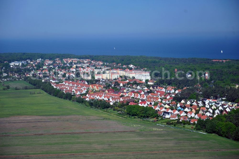 Aerial photograph Graal-Müritz - Single-family residential area of settlement Koppenheide in Graal-Mueritz in the state Mecklenburg - Western Pomerania, Germany