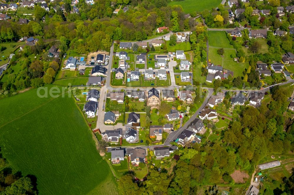 Aerial photograph Laupendahl - Single-family residential area of settlement Zum Fuchsloch - Steinbergweg in Laupendahl in the state North Rhine-Westphalia, Germany