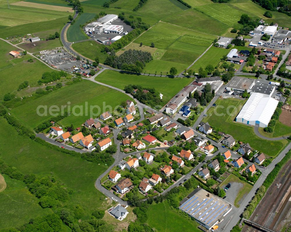 Aerial photograph Lauterbach (Hessen) - Single-family residential area of settlement in Lauterbach (Hessen) in the state Hesse, Germany