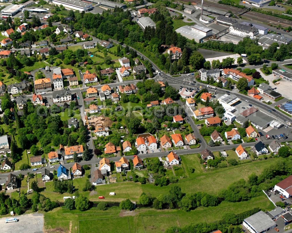 Aerial photograph Lauterbach (Hessen) - Single-family residential area of settlement in Lauterbach (Hessen) in the state Hesse, Germany