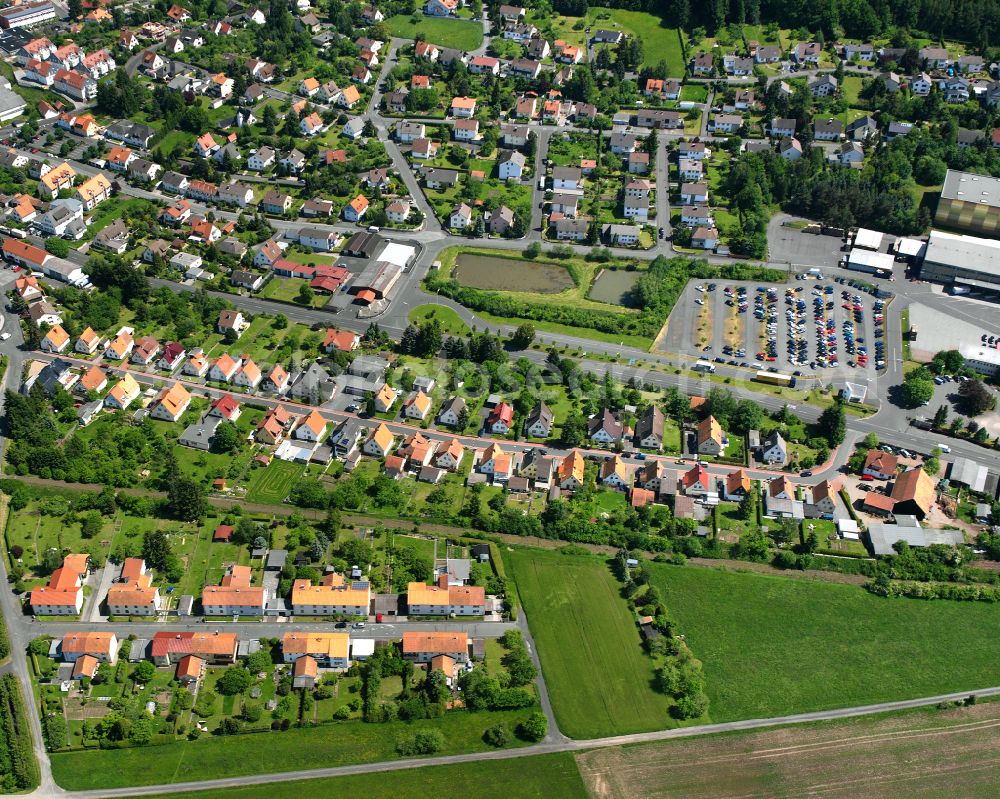 Aerial photograph Lauterbach (Hessen) - Single-family residential area of settlement in Lauterbach (Hessen) in the state Hesse, Germany