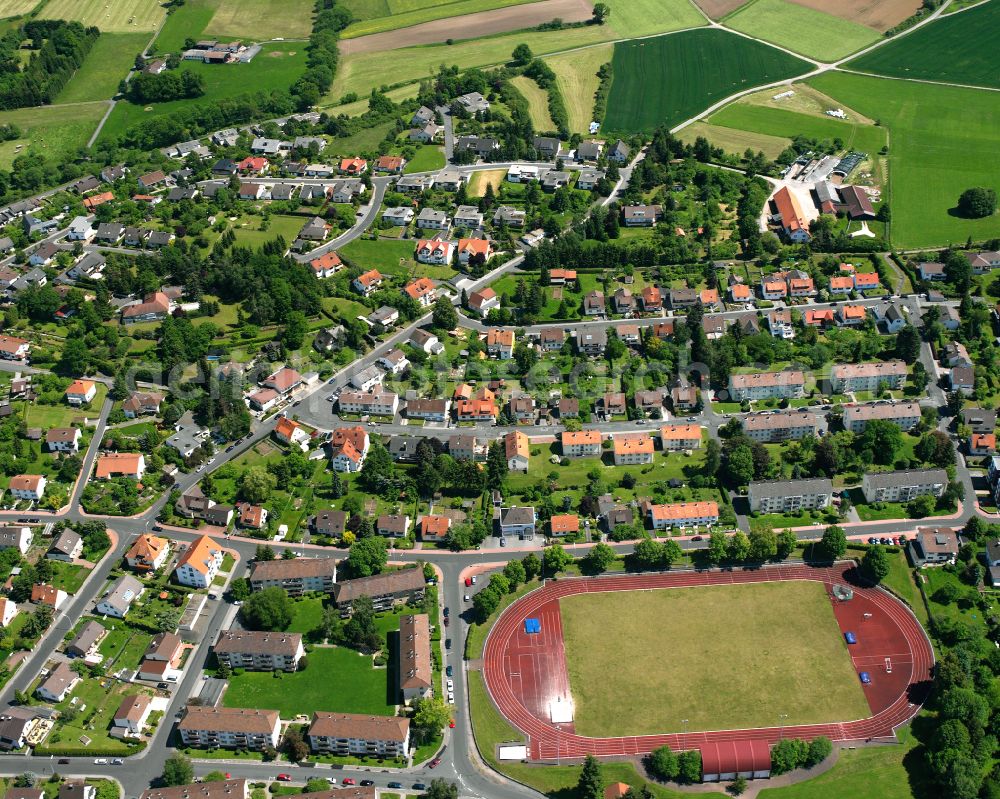 Aerial photograph Lauterbach (Hessen) - Single-family residential area of settlement in Lauterbach (Hessen) in the state Hesse, Germany